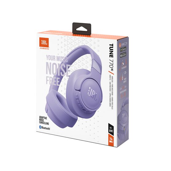 JBL Tune 770NC - Purple - Adaptive Noise Cancelling Wireless Over-Ear Headphones - Detailshot 10 JBL Tune 770NC - Purple - Adaptive Noise Cancelling Wireless Over-Ear Headphones - Detailshot 10